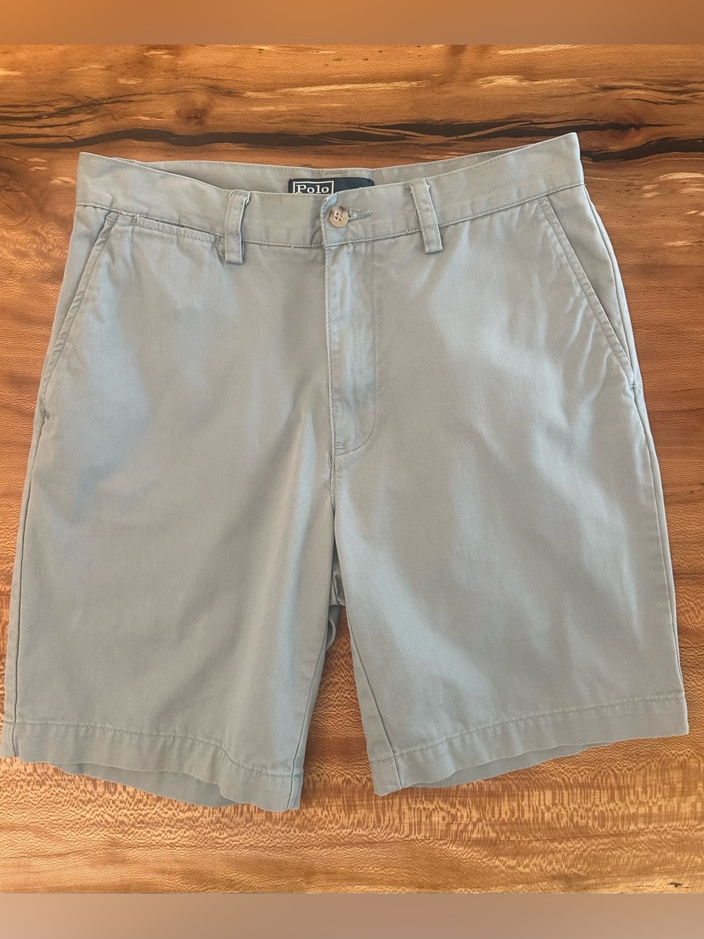 Polo by Ralph Lauren Men’s Pale Mist Blue Classic Prospect Shorts|Size 30